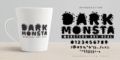 Dark Monsta Font Poster 6