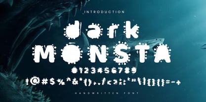 Dark Monsta Font Poster 2