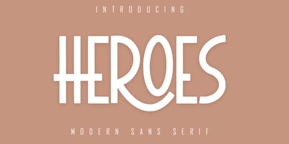 Heroes Font Poster 1