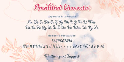 Amalitha Font Poster 5