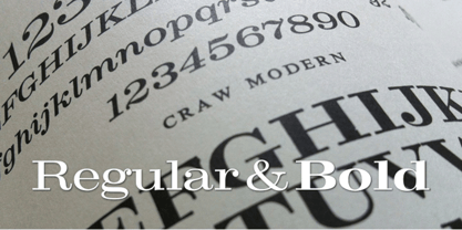 Craw Modern Font Poster 1