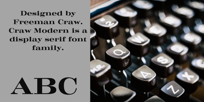 Craw Modern Font Poster 2