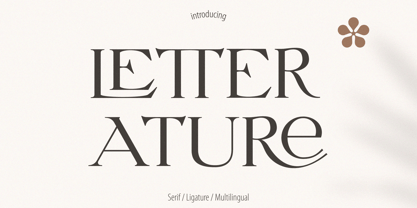 Letterature Font Poster 1