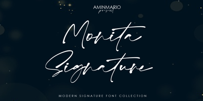 Monita Signature Font Poster 9