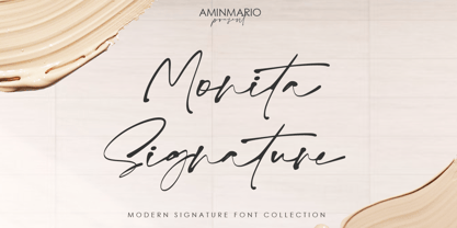Monita Signature Font Poster 1