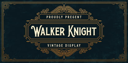 Walker Knight Font Poster 1
