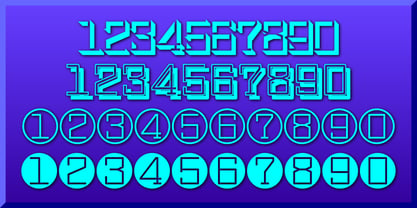 Display Digits Seven Fuente Póster 6