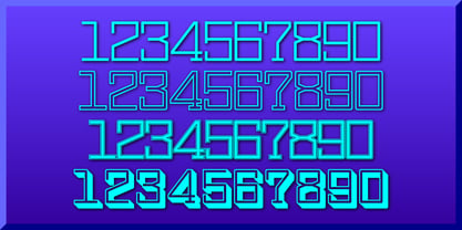 Display Digits Seven Fuente Póster 5