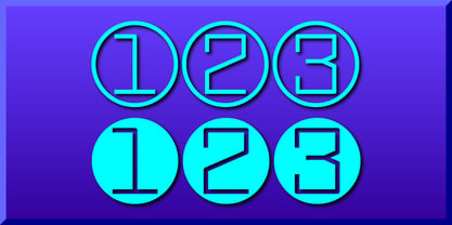 Display Digits Seven Font Poster 4