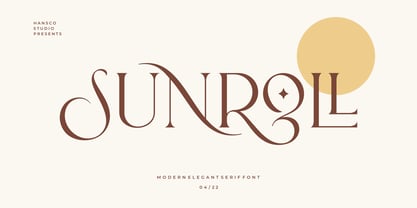 Sunroll Font Poster 1