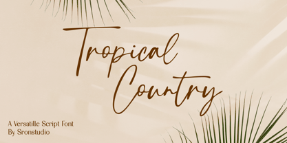Tropical Country Font Poster 1