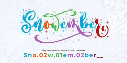 Snowember Font Poster 12