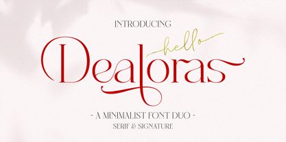 Dealoras Font Duo Font Poster 1