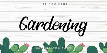 Gardening Font Poster 1