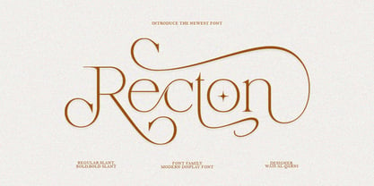 Recton Font Poster 1