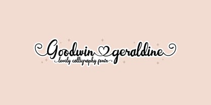 Goodwin Geraldine Font Poster 1