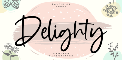 Delighty Font Poster 1