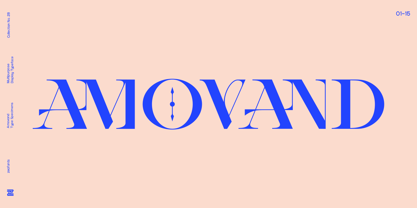 Amovand Font Poster 1