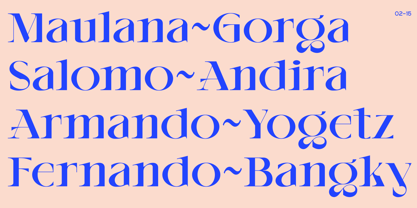 Amovand Font Poster 2