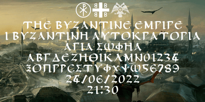 Ongunkan Empires byzantins Police Poster 2
