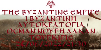 Ongunkan Byzantine Empires Font Poster 3