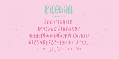 Riceball Font Poster 4