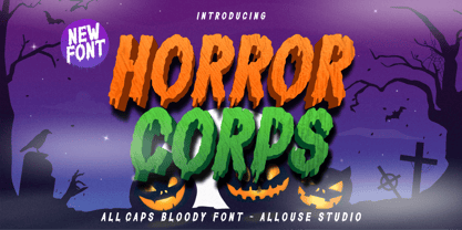 Horror Corps Font Poster 1