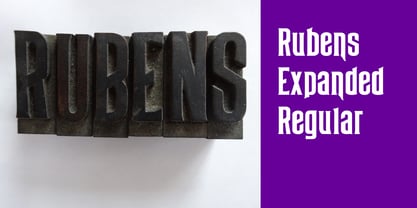 Rubens Expanded Regular Font Poster 6