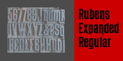 Rubens Expanded Regular Font Poster 4