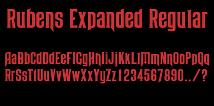 Rubens Expanded Regular Font Poster 3