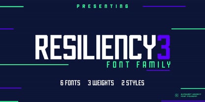 Resiliency3 Font Poster 1