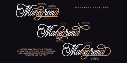 Mahegrena Font Poster 3