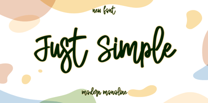 Just Simple Font Poster 1