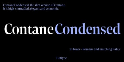 Contane Condensed Font Poster 1