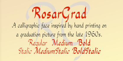 RosarGrad Font Poster 2
