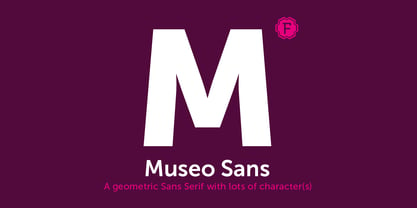 Museo Sans fuente Póster 1