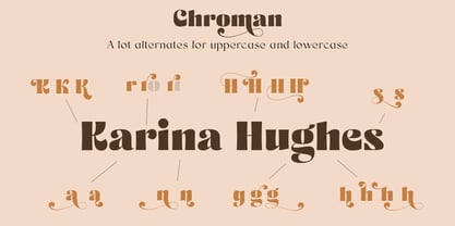 Chroman Font Poster 6