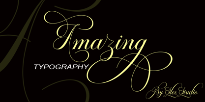 Octagon Calligraphy Font Poster 6