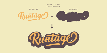 Runtage Font Poster 4