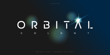 MBF Orbital Colony Font Poster 1