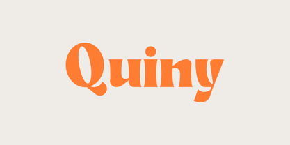 Quiny Font Poster 1