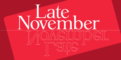P22 Late November Font Poster 1