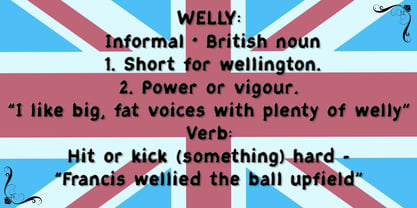 Big Welly Font Poster 6