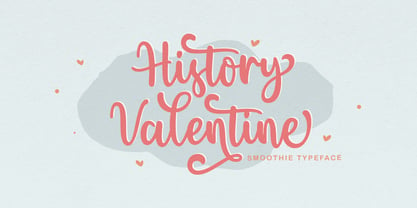 History Valentine Font Poster 1