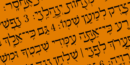 Hebrew Meyer Font Poster 1