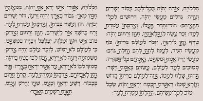 Hebrew Meyer Font Poster 4
