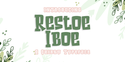 Restoe Iboe Font Poster 1