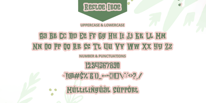 Restoe Iboe Font Poster 4