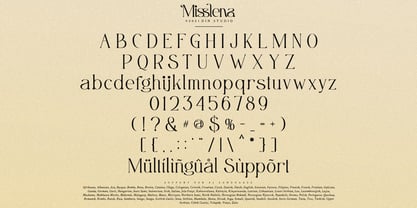 Misslena Font Poster 8