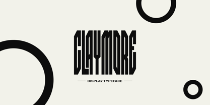 BK Claymore Font Poster 1